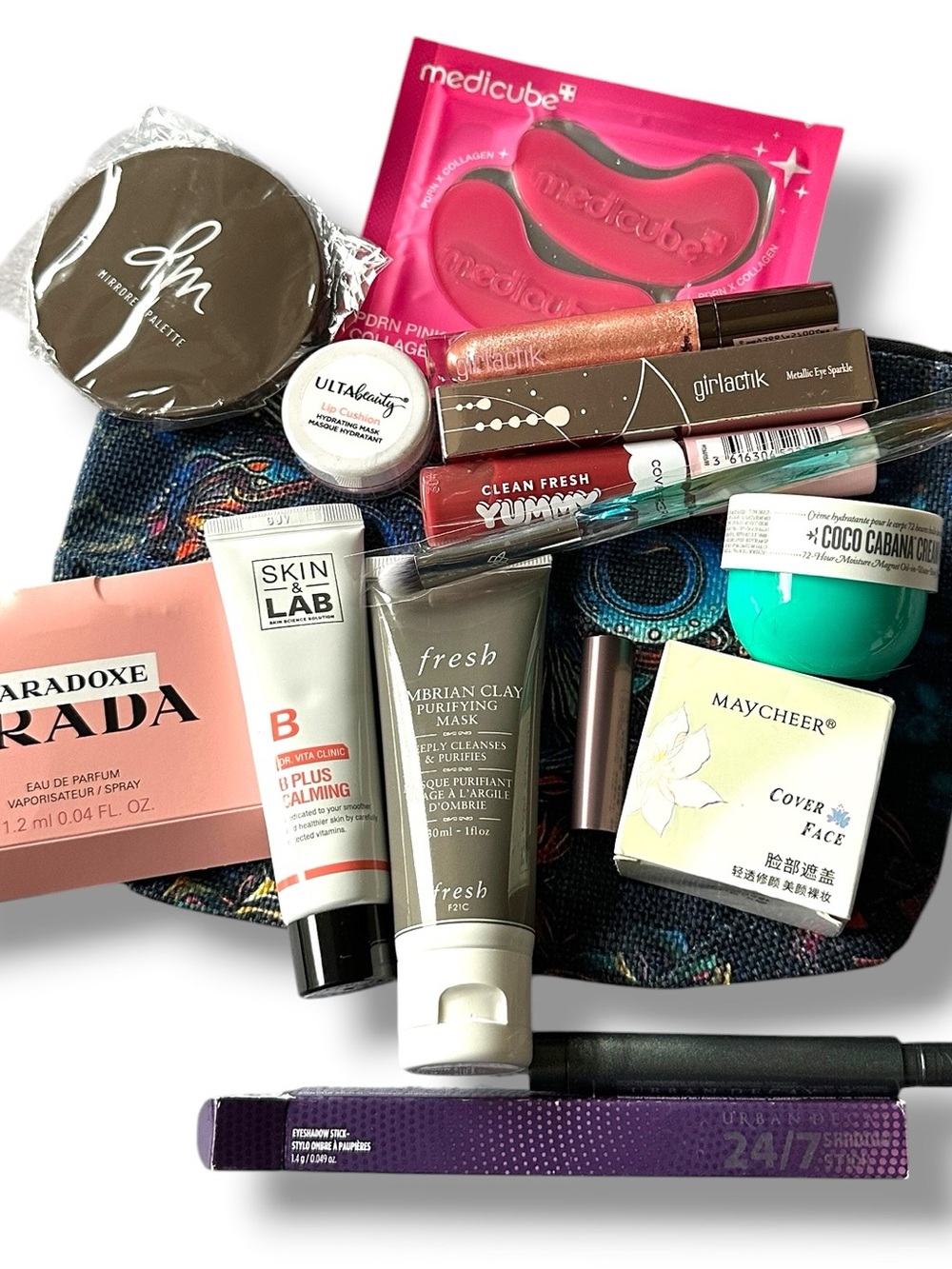 โจMYSTIC OWL Beauty Makeup Skin Bundle Prada Fresh Sol de Janeiro Urban Decay NEW